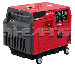 Воздух-охлаженный сваривая генератор заварки генератора 1.8KW молчком--красный цвет, одиночная фаза