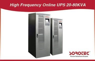Три фазы 380V AC 20, 40, 80 кВА высокой частоты онлайн ИБП с RS232, AS400, RS485