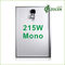 Ранг панели солнечных батарей PV 215 ватт Mono фотоэлемент для -решетки/Решетк-связала систему