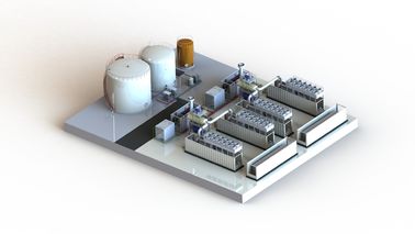 Электростанция Genset, Containerized электростанция 20MW 400V/11KV/23KV
